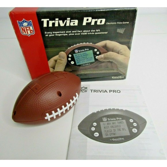 NFL Trivia Pro Electronic Hand Held Trivia Game in Box - Picture 1 of 6